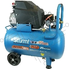 Воздушный компрессор Sturm! AC93150P, 2000 Вт, 50л, 340л/мин, 8бар, 2850об/мин Professional