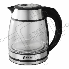 Чайник электрический DELTA DL-1120 серебряный