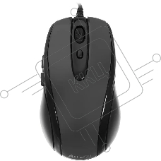 Мышь проводная A4Tech N-708X серый глянец/черный, 1600 dpi, USB, кнопки - 6