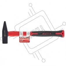 Молоток слесарный Matrix ''optimal'', 100 г, фибергласовая обрезиненная рукоятка, квадратный боек