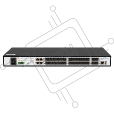 Коммутатор SNR SNR-S5210G-24FX-UPS, 20×1 Гбит/с SFP + 4×1 Гбит/с Комбо (RJ45/SFP) + 4×10 Гбит/с SFP+, управляемый