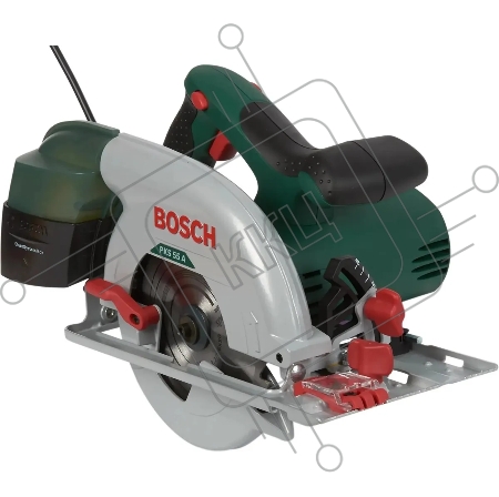 Циркулярная пила (дисковая) Bosch PKS 55 A 1200Вт (ручная) D диска.:160мм (0603501000)