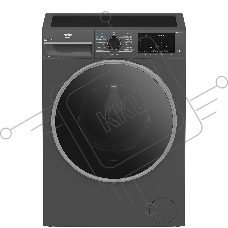 Стирально-сушильная машина Beko B3DFR57H22A антрацит, загрузка фронтальная 7.5кг, 1200 об/мин., класс: B