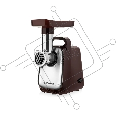 Мясорубка BRAYER 1601BK, 1300 Вт,реверс, насадки кеббе, колбасы, 2 диска, отсек для хранения, толкат