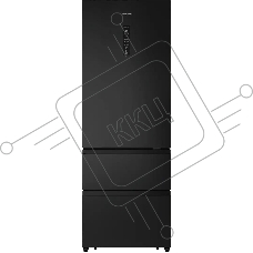Холодильник Hisense RT641N4AF1 черный, двухкамерный, 366/169, морозилка снизу, Total No Frost