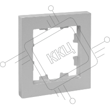 Рамка EKF 1-м Эпика пластик алюм., UP1-FPA-01