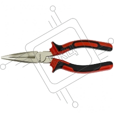 Длинногубцы Matrix 17422 NICKEL 180 мм, изогнутые никелированные, двухкомпонентные рукоятки