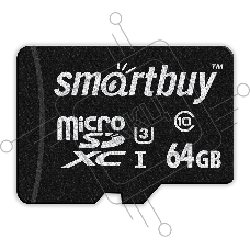 Карта памяти micro SDXC карта памяти Smartbuy 64GB Class10 PRO U3 R/W:90/70 MB/s (с адаптером SD). 