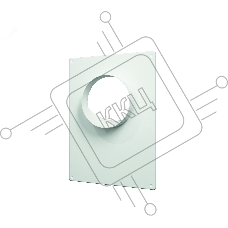 Площадка торцевая пластиковая ERA 180х250 фланец D130 130ПТП