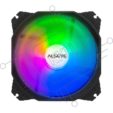 Вентилятор для корпуса Alseye M120-PB-A черный, 120 мм, 1700 об/мин, 35.8 дБ, 4 pin