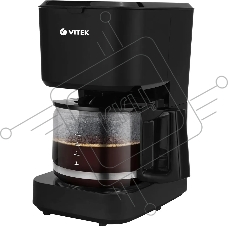 Кофеварка капельная Vitek VT-8386 черный, исп. кофе - молотый, 0,75 л, 630 Вт