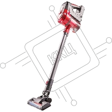 Пылесос вертикальный Kelli KL-8022 красный, питание от аккумулятора, 250 Вт, уборка сухая, пылесборник 1 л