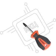 Отвертка Patriot PH2x38, CR-V,магнитная, 2-х компонентная рукоятка
