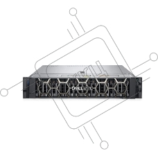 Сервер Dell PowerEdge R750xs PowerEdge R750xs (2)*Silver 4309Y (2.8GHz, 8C), No Memory, No HDD (up to 12x3.5