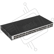 Коммутатор D-Link DGS-1210-52/F1A, 48×1 Гбит/с + 4×1 Гбит/с SFP, управляемый