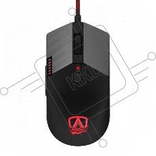 Мышь проводная AOC AGM700 черный, 16000 dpi, USB, кнопки - 8