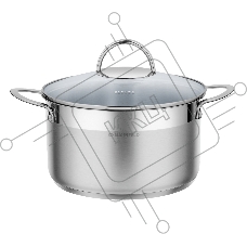 Кастрюля Maunfeld GERDA MCS33S07 из нержавеющей стали со стеклянной крышкой, 20 см, 3,3 л.