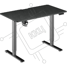Стол игровой компьюерный Electric черн,110*60,высота 72-117см Стол игровой компьюерный Electric черн,110*60,высота 72-117см
