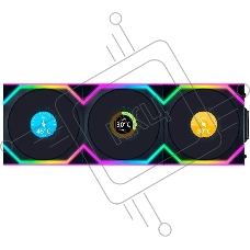 Комплект вентиляторов для корпуса Lian Li Uni Fan SL Wireless 120 LCD ARGB (3 шт.) G99.12SLLCD1W3B.R0 черный, 120 мм, 1900 об/мин, 29.5 дБ, 4 pin