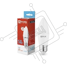 Лампа светодиодная LED-СВЕЧА-VC 14Вт E27 6500К 1330лм IN HOME 4690612047751