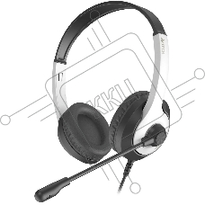 Гарнитура проводная с микрофоном A4Tech Fstyler FH100U белый/черный 2м
