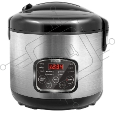 Мультиварка Centek CT-1490 (сталь)скороварка,1000Вт; 5.0л, 8 программ, ненагр крышка, а/п покр(4)
