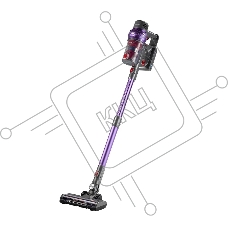 Пылесос вертикальный Zelmer STICK ZSVC925T Wiktor фиолетовый/черный, питание от аккумулятора, 380 Вт, уборка сухая, пылесборник 0.8 л