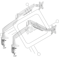 Кронштейн для мониторов ONKRON G100 белый 13