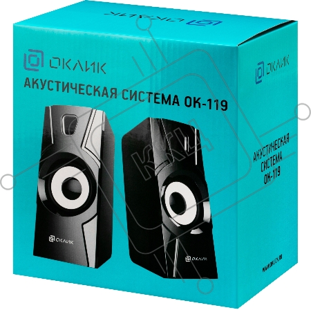 Колонки Oklick OK-119 2.0 черный 4Вт