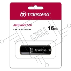 Флеш диск Transcend 16Gb Jetflash 350 TS16GJF350 USB2.0 черный
