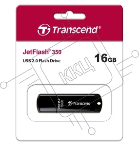 Флеш Диск Transcend 16Gb Jetflash 350 TS16GJF350 USB2.0 черный