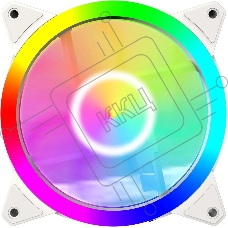 Вентилятор для корпуса Bloody BD-CF120ARGB4 ARGB белый, 120 мм, 1600 об/мин, 26 дБ, 4 pin