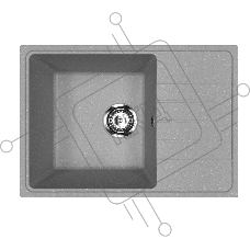 Мойка кухонная PRACTIK PR-M 600-003 светло-серый