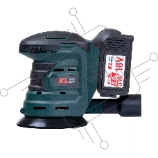 Профессиональная аккумуляторная эксцентриковая шлифмашина KLPRO KLEZ18-50 (18В, Li-ion-2шт, 5.0А·ч, ЗУ 4,5А)