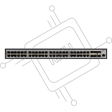 Коммутатор ORIGO Managed L3 Switch 48x1000Base-T PoE, 6x10GBase-X SFP+, PoE Budget 880W, RJ45 Console, 19