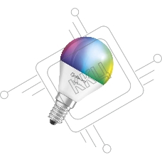 Лампа светодиодная диммируемая LEDVANCE SMART+ свеча, 5Вт (замена 40 Вт), 2700&6500К