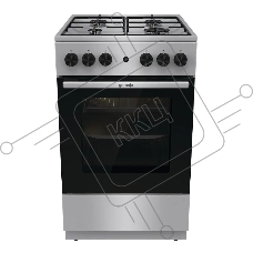 Плита газовая Gorenje GGI5A21XJ серебристый, конфорок 4 газовых, духовка 61 л, 50 см x 85 см x 59.4 см