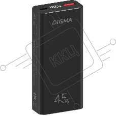 Мобильный аккумулятор Digma DGPF10E 10000mAh QC3.0/PD3.0 45W 4.5A USB-A/USB-C черный