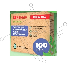 Таблетки для посудомоечных машин Filtero ECOline бесфосфатные 100+7 шт., Арт.724
