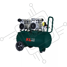 Профессиональный бесшумный воздушный компрессор KLPRO KLK50S2 (сеть, 1,5Квт, 8 бар, 262л/мин, емкость 50л)