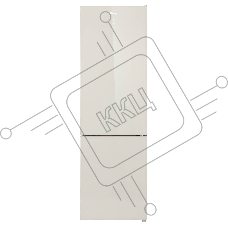 Холодильник Korting KNFC 62370 GB бежевое стекло двухкамерный 257/94л морозилка снизу, No Frost