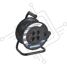 Катушка IEK GENERICA УК20 с т/з 4 места 2P+PE/20м 3х1,0мм2 GENERICA