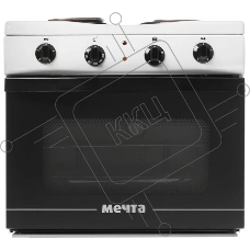 Плита электрическая Мечта 15М белый, конфорок 2 шт, духовка 25 л, 50 см x 47 см x 43 см