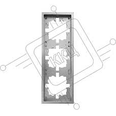 Рамка 3-мест. горизонт. ZIMA сер. матов. LEZARD 704-7400-148