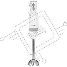 Блендер погружной Ergolux ELX-HB02-C31 (13125) 2 скорости, 500 Вт, 220-240В нерж.сталь, бело-сер.
