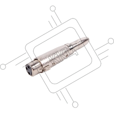 Переходник аудио FORCE CFA-010XLR (F) 3-pin на 1/4