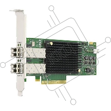 Адаптер главной шины Broadcom Emulex LPe31002-AP Gen 6 (16GFC), 2-port, 16Gb/s, PCIe Gen3 x8, LC MMF 100m, трансивер установлен, Upgradable to 32GFC