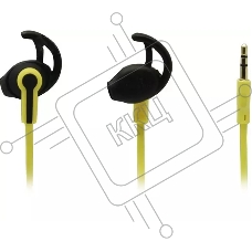 Внутриканальные наушники Smartbuy Rider, силиконовые насадки с упорами, черн/ желт (SBE-2095)