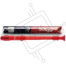 Блокфлейта STAGG REC-BAR/TRD сопрано, барокко аппликатура, материал пластик, цвет прозрачный красный, в комплекте мягкий футляр и шомпол для чистки, размеры (в упаковке) 310х30х30 мм, вес (в упаковке) 0,1 кг