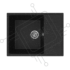 Мойка кухонная PRACTIK PR-M 650-004 черный оникс